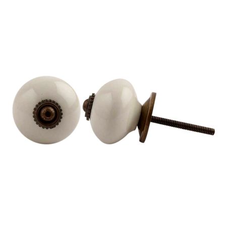 Cream Antique Fitting Ceramic Cabinet Knob